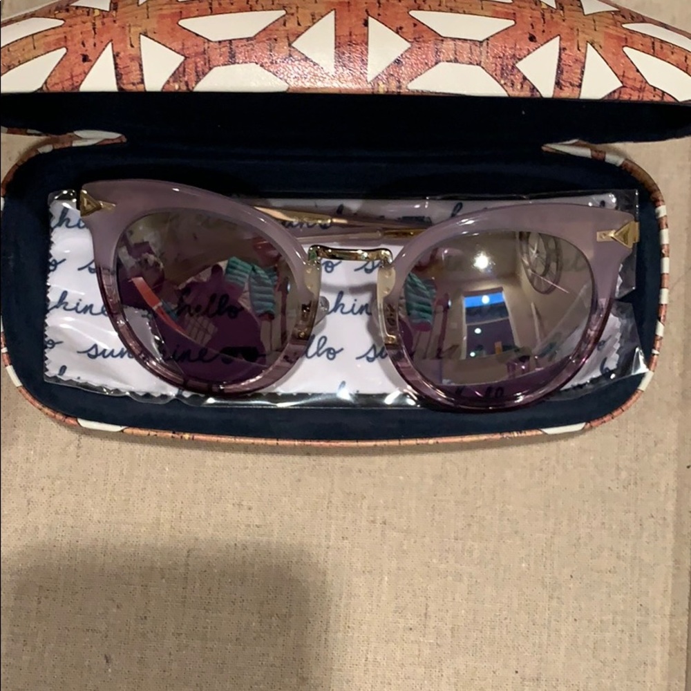 Stella & Dot Wesley Blush Sunglasses